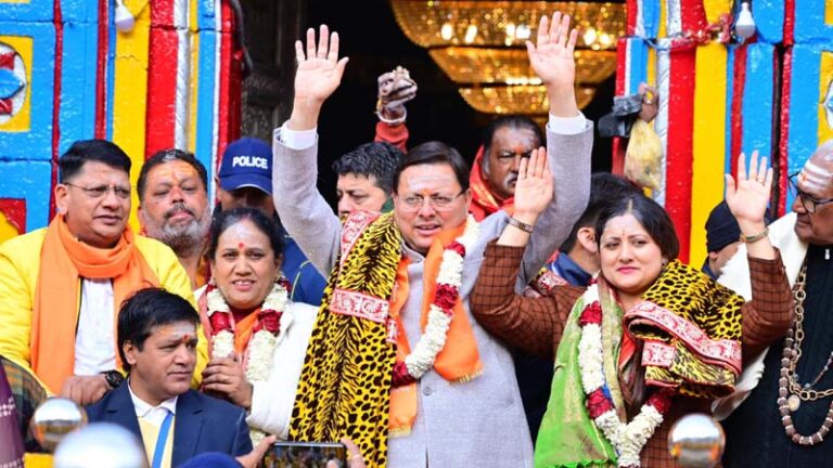 CM in Kedarnath Dham
