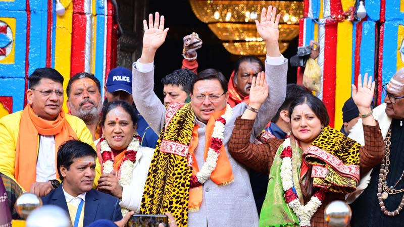CM in Kedarnath Dham